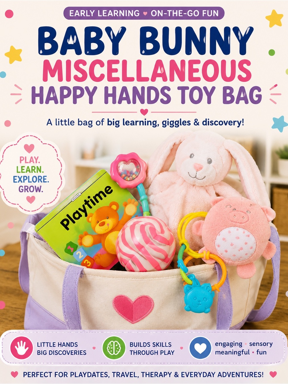Baby Bunny Miscellaneous Happy Hands Toy Bag For Littles